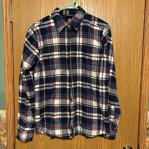 Plaid Men's Shirt - Blue, White, Purple